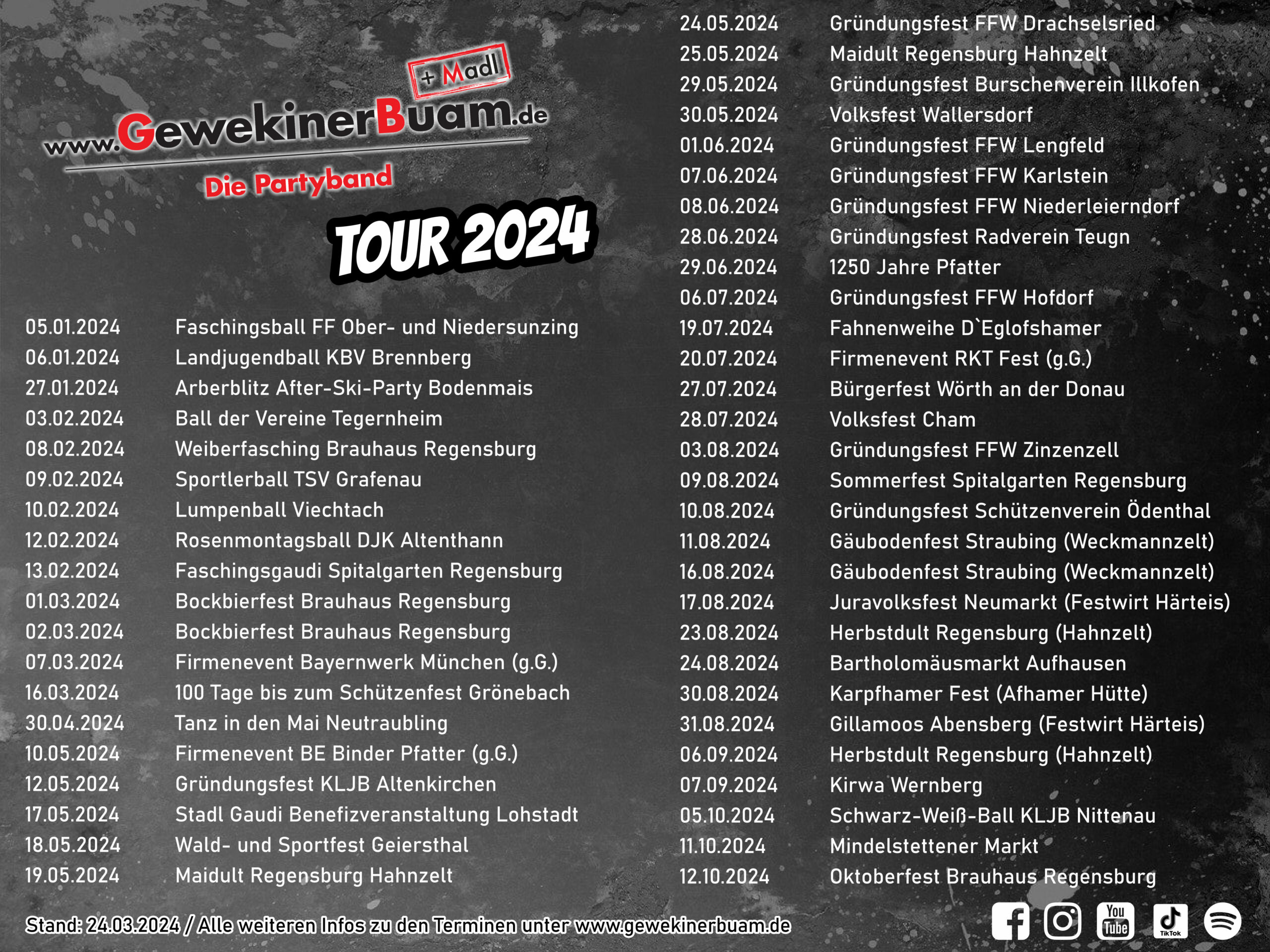 You are currently viewing Endlich ist er da: Unser Tourplan 2024